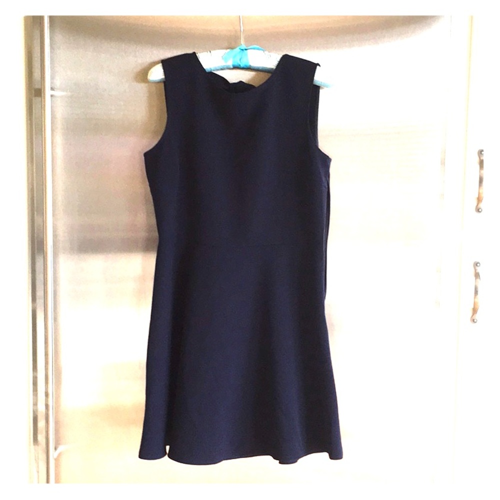 Navy Zara Dress with Back Knot Detail